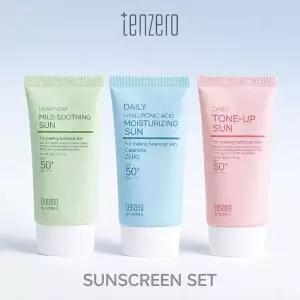 [NS홈쇼핑][TENZERO] 1+1 데일리 선크림 50g+50g 3종택1[36014594]