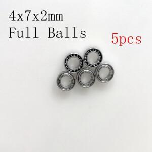 임플란트 핸드피스용 대형 토크 스테인레스 베어링 4x7x2mm 풀 볼 5개