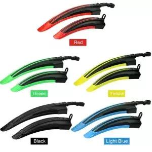 2pcs 자전거 머드 가드 교체 날개 MTB 전면 후면 휠 물 및 진흙 보호
