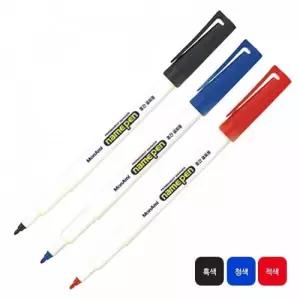 흑색 네임펜 중간글씨 1.0mm 12개입 유성매직 마카펜 사인펜