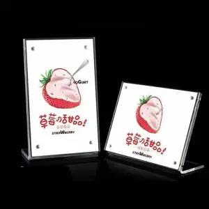 투명 아크릴 포스터 스탠드 메뉴판 안내판 입간판 거치대 명찰