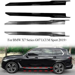 BMW X7 G07 LCI M 스포츠 2019+용 사이드 스커트 익스텐션 스플리터 디퓨저 튜닝 윙렛 자동차 부품 바디 키