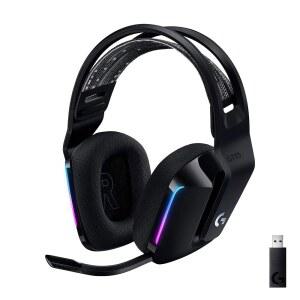 G 733 LIGHTSPEED 무선 게이밍 헤드셋, 호환 - PRO-G PS5, 헤드밴드, 서스펜션 LIGHTSYNC 블루 RGB, VO!CE 스위치 PC, 블랙, 헤드셋 PS4, 오디오 무선, 마이크,