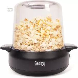 Gadgy 프리미엄 팝콘 메이커 머신 500W 교반봉과 논스틱 코팅이 포함된 열풍 포퍼 4-5분 만에 최대 18컵을