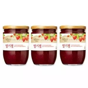 복음자리 딸기잼 국산 딸기쨈 생딸기 선물용 잼 640g 3개