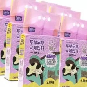 D17 고양이 두부모래 극세입자 2.8kg x6개 라벤더