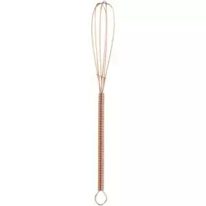 블렌딩 도구 액세서리 도구(장미빛 황금색 19.5cm)를 위한 주방 달걀 거품기 스테인리스 스틸 매뉴얼 미니