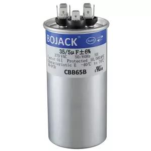 BOJACK 97F 9834 35+5uF 35/5MFD 6 370V CBB65 듀얼 런 원형 시동 커패시터 AC 모터 또는 팬 스타트 콘덴서