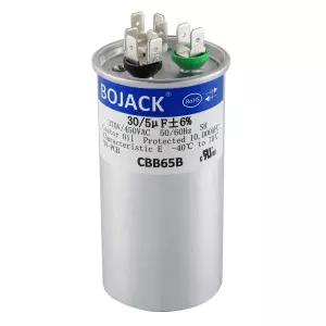 BOJACK 30+5uF 30/5MFD 6 370V/440V CBB65 듀얼 런 원형 시동 커패시터 AC 모터 또는 팬 스타트 콘덴서
