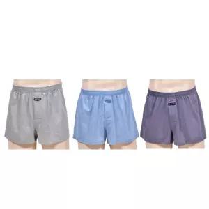 압박감 없는 남성 면 트렁크 팬티 3매 남자 사각 인견 세트 속옷