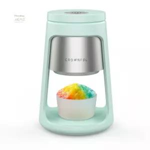 크라운풀 빙수 기계 스 컵 2개 포함 스노우 콘 볼 냉동 칵테일 등을 위한 면도기 집에서 시럽으로 쉽게