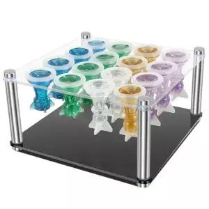 체스 세트 몰드 6개 말 홀더 3D 실리콘 키트 에폭시 주조 DIY 보드 게임 및 가정용