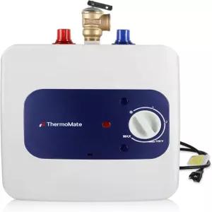 써모메이트 미니 탱크 온수기 전기 사용 지점용 1.32갤런 소형 싱크대 110V 120V 벽 또는 바닥 장착 UL