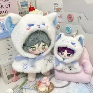 인형 패션 0cm 망토 부드러운 옷 파란색 액세서리 드레스업