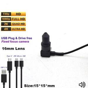 MJPEG YUY2 고속 미니 CCTV 모듈, 리눅스 UVC 안드로이드 웹캠, 미니 보안 카메라, 16mm 렌즈, 1MP, 1080P,