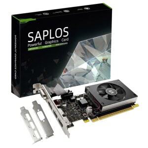 SAPLOS GT 730 그래픽 카드 HDMI 2개 디스플레이포트 VGA 4GD3 64비트 로우 프로파일 비디오 PC 컴퓨터 GPU 30W 저전력 PCI Express 디스플레이 4개 2560 x 1600 픽셀