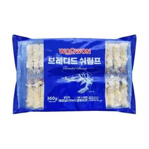 냉동 우원 빵가루 새우튀김 30미 에어프라이어 새우까스 분식집 업소용냉동만두 떡볶이 간단한요리 간편한