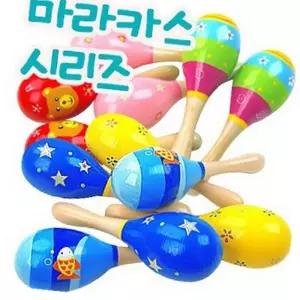 슈바 마라카스 2개 우드 소리나는장난감 감각발달 원목악기 MARACAS 음악놀이교육용 나는 세트