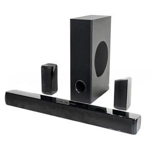 서브우퍼가 포함된 240W 5.1CH 사운드바, 스마트 TV용 2-in-1 분리형 Bluetooth 홈시어터 스피커