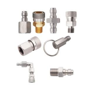 공기 CO2 가스 보호기  DisconnectQC02 NPT BSP M10 G1/8 충전  남성 어댑터 블라인드 플러그 8mm