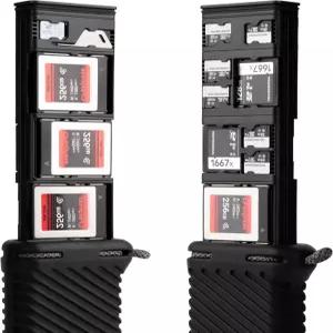 PGYTECH SD/Micro SD/CFA/CFB/XQD/SIM 카드용 CreateMate 메모리 케이스 18개의 커스터마이징 슬롯 홀더