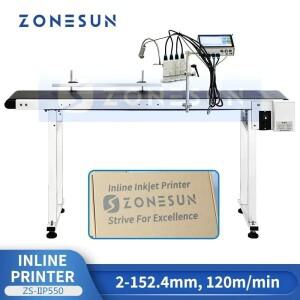 ZONESUN ZS-IIP550 자동 잉크젯 프린터 인라인 날짜, 배치, 로고 및 텍스트 코딩용