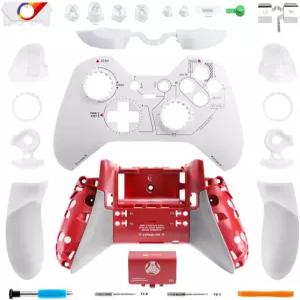 VANPARK 맞춤형 교체 하우징 쉘 세트 전체 전면 케이스 커버 및 Xbox One Elite 1st 버전 무선 컨트롤러용