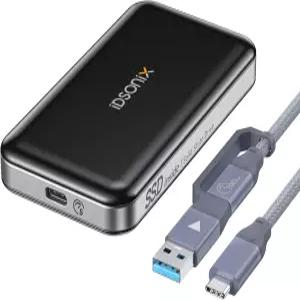 iDsonix 256G 휴대용 SSD 외장 USB 3.1 1세대 최대 551MB/s 읽기 PC/노트북//Mac과 호환되는 하드 드라이브