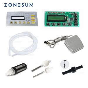 ZONESUN 액세서리 GFK-160 충전 기계의 예비부품 푸드 펌프 튜브 노즐 필터 컨트롤러 스티커 페달