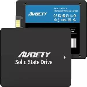 AVOETY SATA SSD 2.5인치 AS550 256GB 550MB/s 읽기 속도 더 빠른 PC/데스크탑 및 노트북 성능을 위한 3D