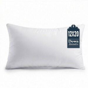 PUREDOWN 30.5 X 50.8CM(12 20인치) 장식용 형태, 인서트 1개 - 쿠션 및 침대용 지지력 있고 장식 실내 스터퍼 소파 푹신한 소파, 베개 대체 세트 다운