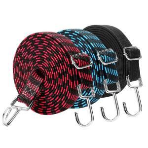 오토바이 Elastics 고무 수하물 밧줄 코드 후크 자전거 넥타이 자동 지붕 랙 스트랩 고정 밴드 액세서리