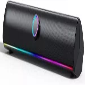 데스크톱 PC용 KASOHQEE 컴퓨터 스피커 사운드 바 2600mAh 베이스 부스트 노트북 휴대폰 게이머 가족용