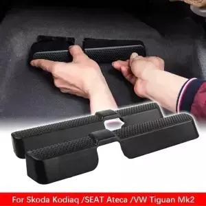 VW Touran Tiguan Skoda 용 2PCS 자동차 공기 배출구 커버 뒷좌석 에어 컨디셔닝 벤트 네트 아래