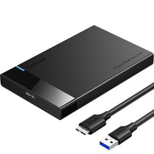 UGREEN 외장 하드 드라이브 인클로저 어댑터 툴 PS4, SEAGATE, III, 7MM SAMSUNG, 디스크 3.0 HDD, 케이스 WD, 9.5MM USB TOSHIBA, SSD SATA 2.5 HITACHI 인치 무료 10TB, - 하우징 UASP용