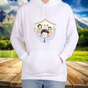 ATOGATO 가정의달 행복한 가족 3 맞춤 후드티