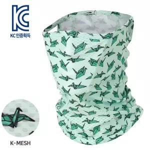 (MASK SR1-PAPER CRANE)페이퍼 크레인 K-매쉬 마스크헬스장 수영 아쿠아 목욕탕 자전거두건 스컬캡 라이딩