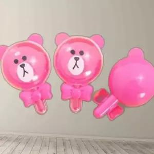 PVC곰돌이 케이스(진분홍) 1봉