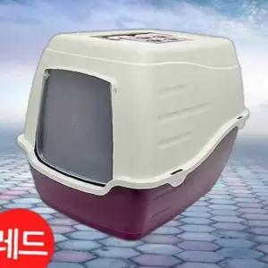 고양이 CAT-L20 레드 엠펫 후드화장실 화장실