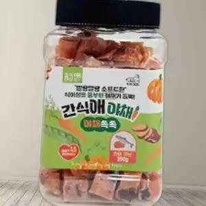 토리 강아지간식 간식애야채 통간식 소프트 연어큐브