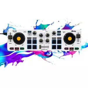 DJ 기계 컨트롤러 믹서 디제잉 휴대용 거치대 히케루스 MIX 디지털 입문용 턴테이블