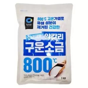 청정원 알칼리 구운소금 1kg : 푸드007 스토어