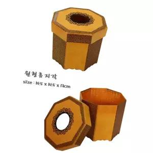 원형휴지각 데스크정리함 전통공예키트 케이스DIY 종이 수납함DIY 한지 만들기체험키 DIY 취미 티슈만들기