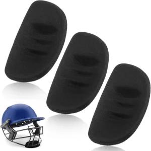 3 PCS 소프트볼 필더의 페이스 마스크 교체 패드 경량 친컵 디펜스 보호 포수 남성용 10cm 야구 헬멧
