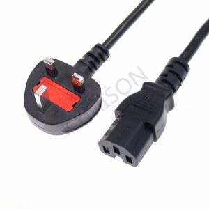 전기연장선 UK BS1363 플러그 IEC320 C15 전원 케이블 케틀 리드 퓨즈 포함 싱가포르 말레이시아 전기 PU UPS 연장 코드 3G1 0mm 와이어