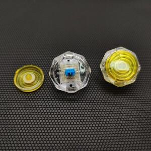 M1-8C-체리 블루-스무스/시통/스트리트 파이터 6/2.8 핫플러그/옥타곤 투명 프레임/메카니컬 HITbox 아케이