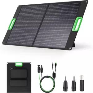 100W 휴대용 태양광 패널 발전소 발전기용 고효율 ETFE 접이식 충전기 킥스탠드가 있는 IP65 방수 RV 캠핑