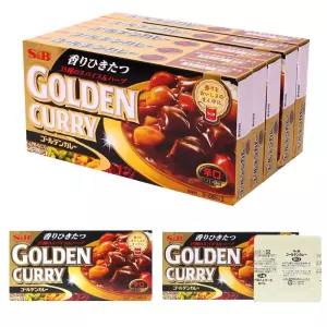 SandB 골든 카레 매운맛 198g x 5 일본카레 정통 고형카레 카레블럭 일식 반찬