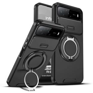 인피닉스 핫 60i 5G 스마트 9 HD 테크노 스파크 고 슬라이드  보호 폰 케이스용 마그네틱 메탈 링 스탠드