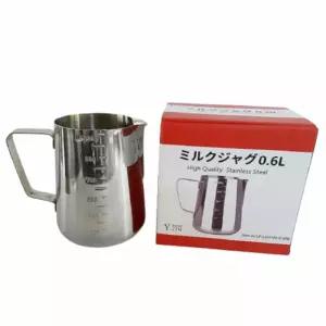 스팀 피쳐 밀크 저그 600ml 카페라떼컵 우유 아트용품 라떼 벨크리머 피처 물품 바리스타 커피
